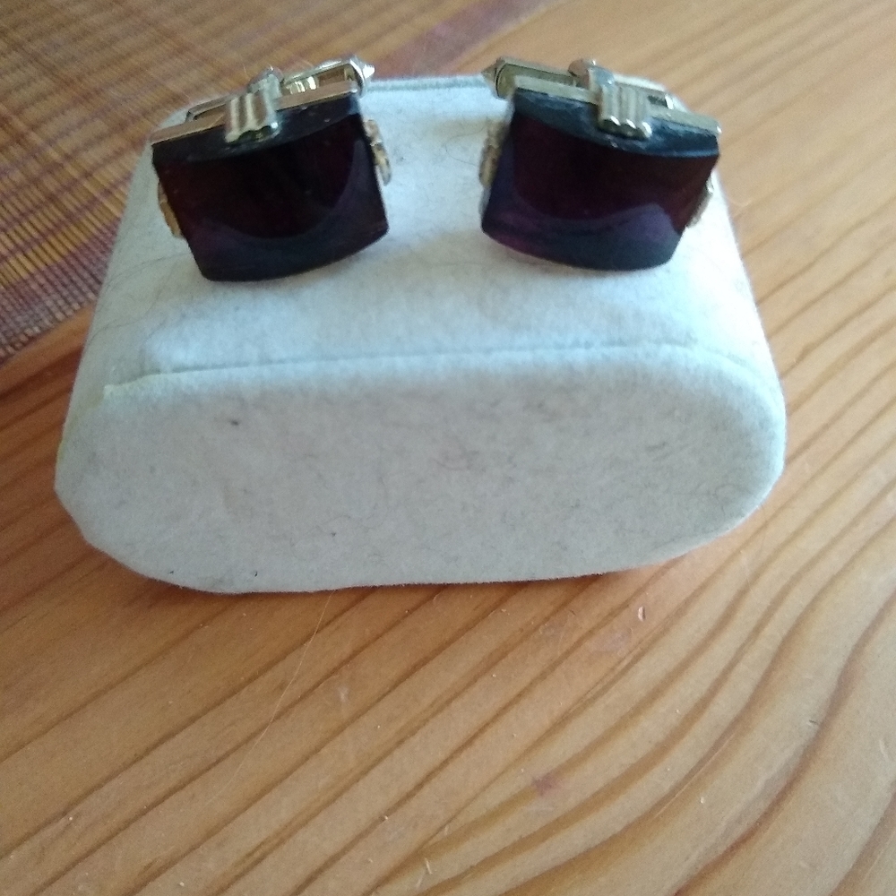 Purple Cufflinks!